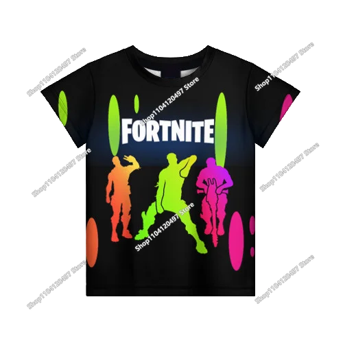 Summer Fashion Fortnite Mascot 3D Print Kids T-Shirt Casual T-shirt Boys Girls Unisex Children's Clothing T-shirt Tops