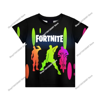 Summer Fashion Fortnite Mascot 3D Print Kids T-Shirt Casual T-shirt Boys Girls Unisex Children's Clothing T-shirt Tops