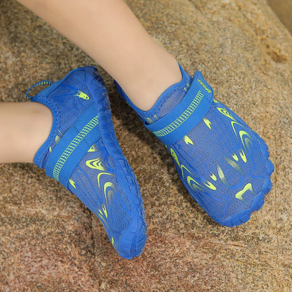 Neue schnelle Strand- und Tauchschuhe für Kinder, Jungen und Mädchen, Qianjiang Schwimmschuhe, Indoor-Fitness-Bodenschuhe, Badeschuhe 29-38#