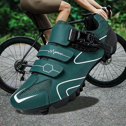 Neutrale MTB-Radschuhe, kompatibel mit Pelaton-Rennradschuhen, Herren-Radsportschuhe, Design mit reflektierendem Streifen