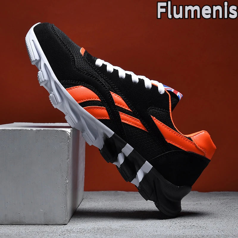 men's and women's running shoes breathable casual sneakers anti-slip vibration comfortable walking shoes 38-46