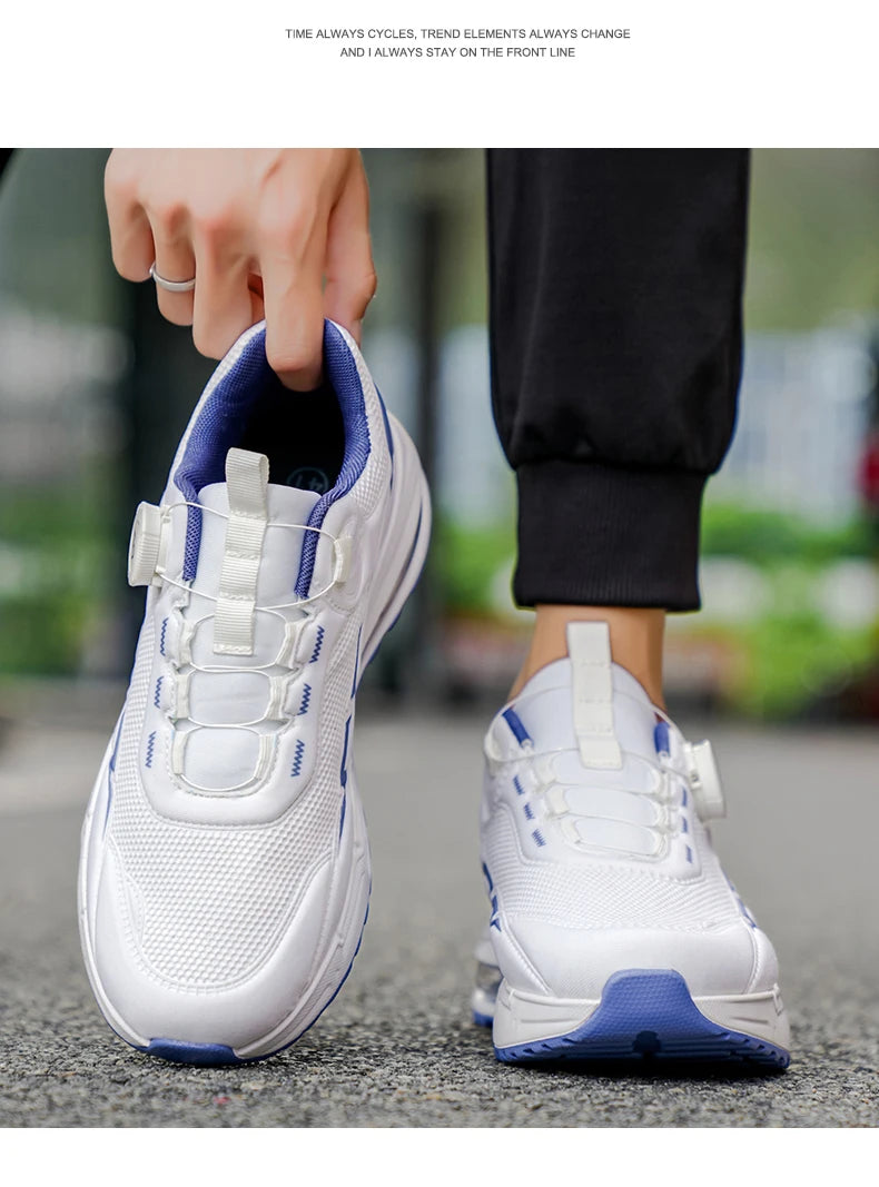 Spring & Summer Men's Running Shoes Outdoor Hiking, Wear-Resistant Trail Shoes with BOA Closure, Breathable Sports & Casual Style