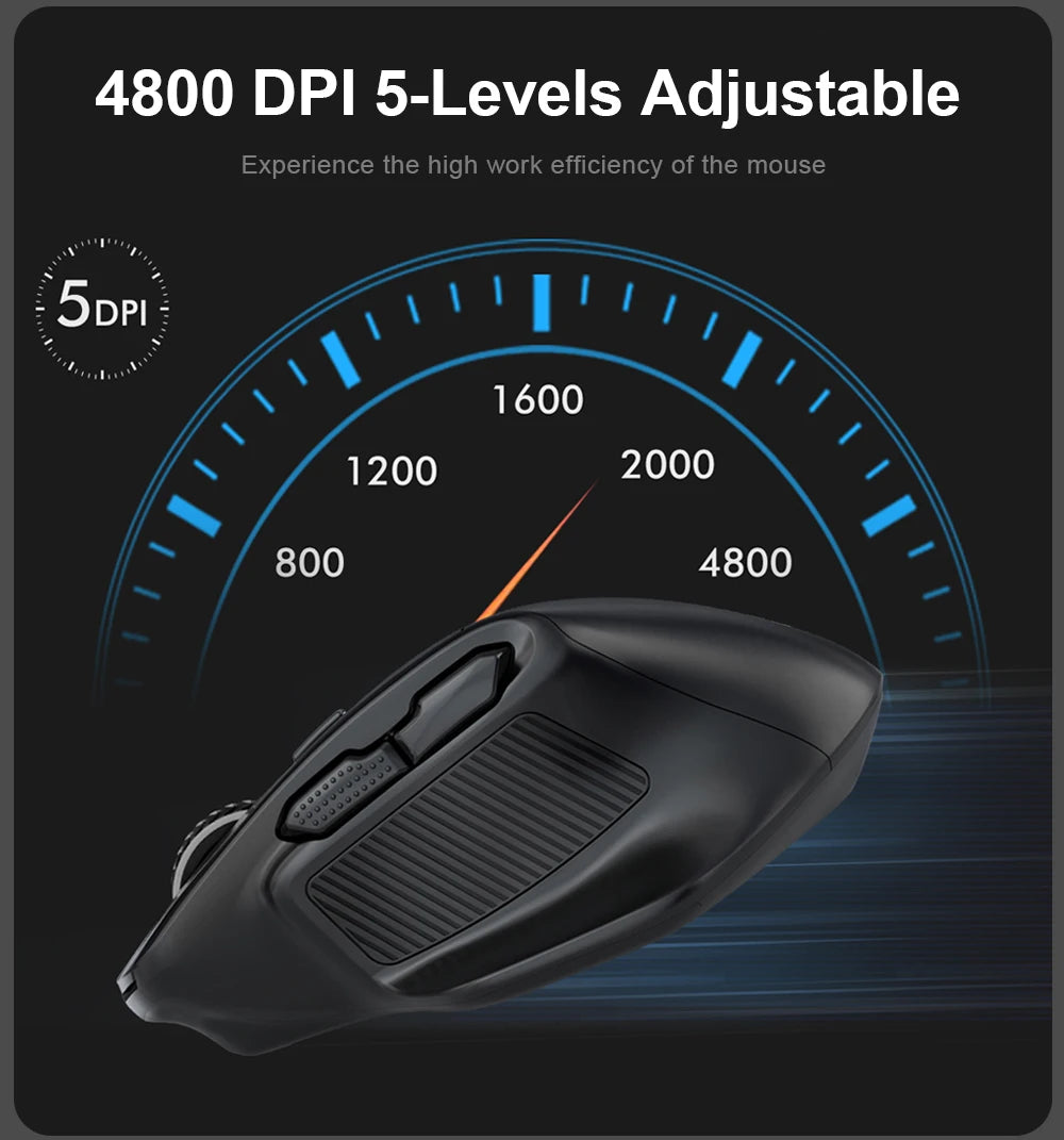E-YOOSO X-31 Pro USB Gaming Large Mouse Support Bluetooth 2.4G Wireless PAW3212 4800 DPI for Gamer Mice Computer Laptop PC