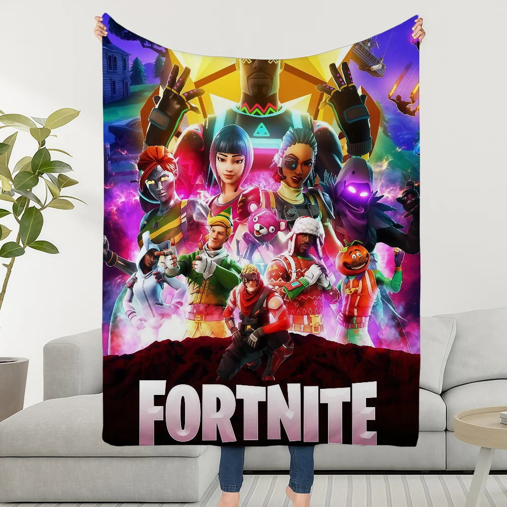 Blanket Throw Super Cozy Plush Living F-FORTNITES-ES Game Room Sofa Couch Childish Birthday Gifts