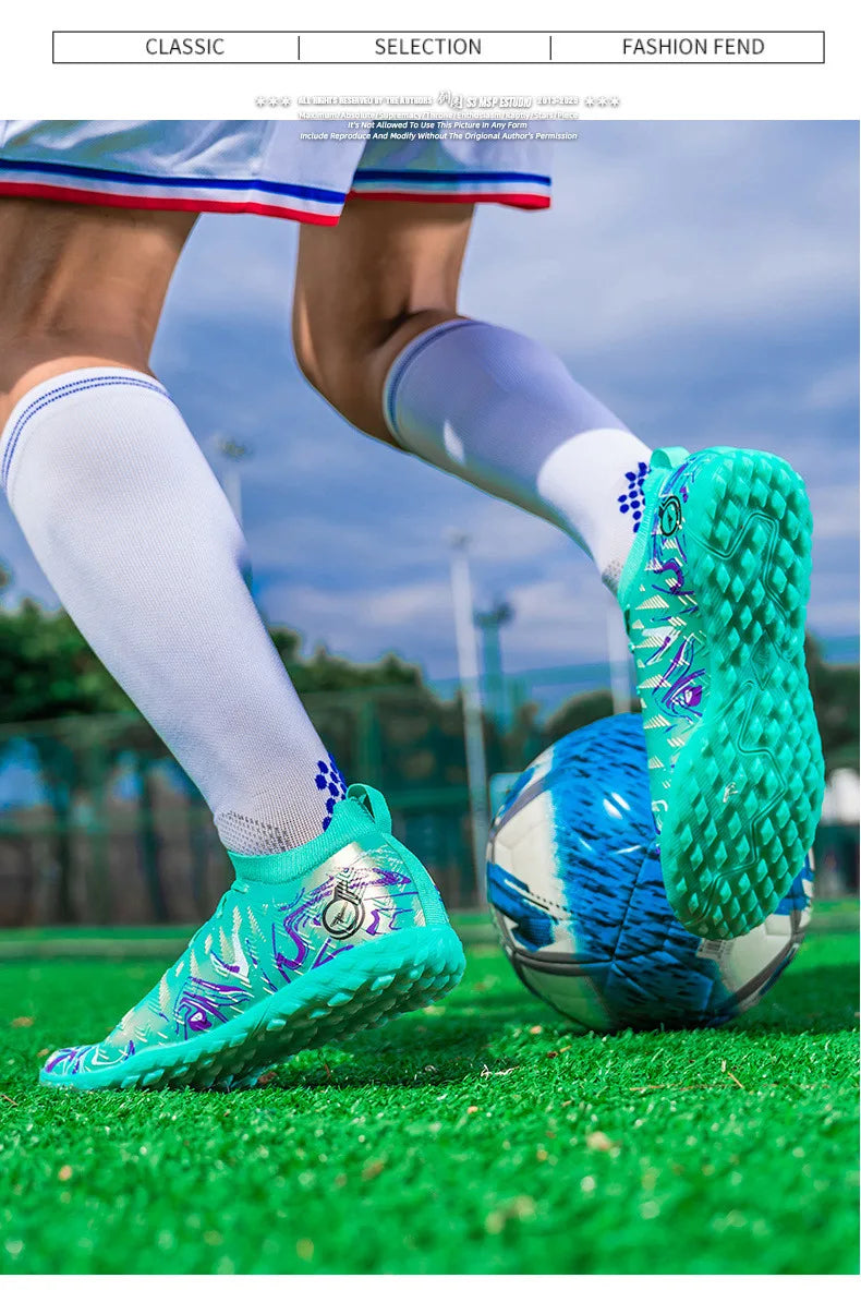 Professionelle Fußball-Sneaker für Herren und Damen, hochwertige modische Fußballschuhe für Herren, große Größe 46, Futsal-Schuhe, Herren-Trainer