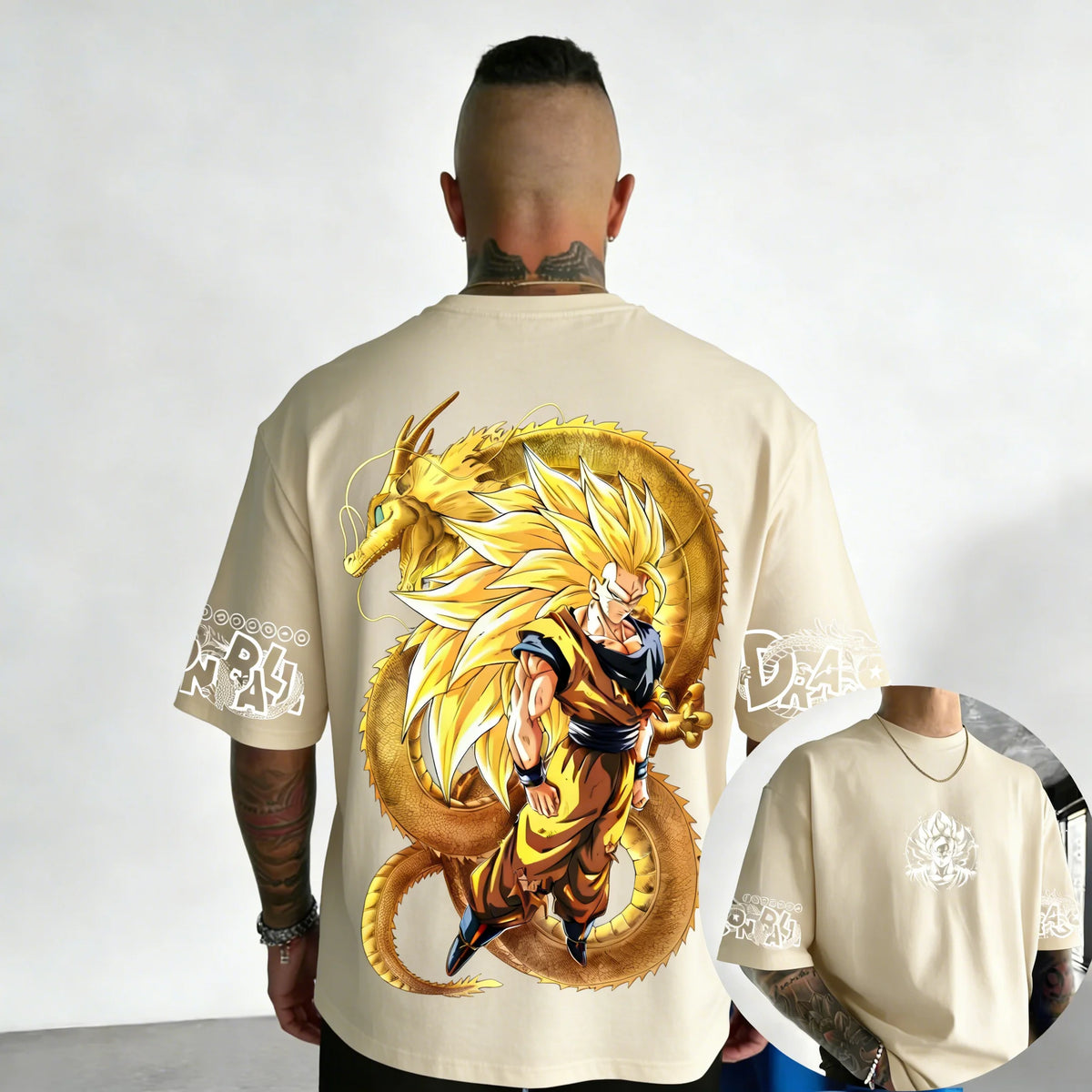 Koszulka bawełniana z motywem anime Dragon Ball – Super Saiyan 3, model wspólnej marki, damska i męska, nowa letnia, luźna, codzienna, w dużym rozmiarze, z krótkim rękawem