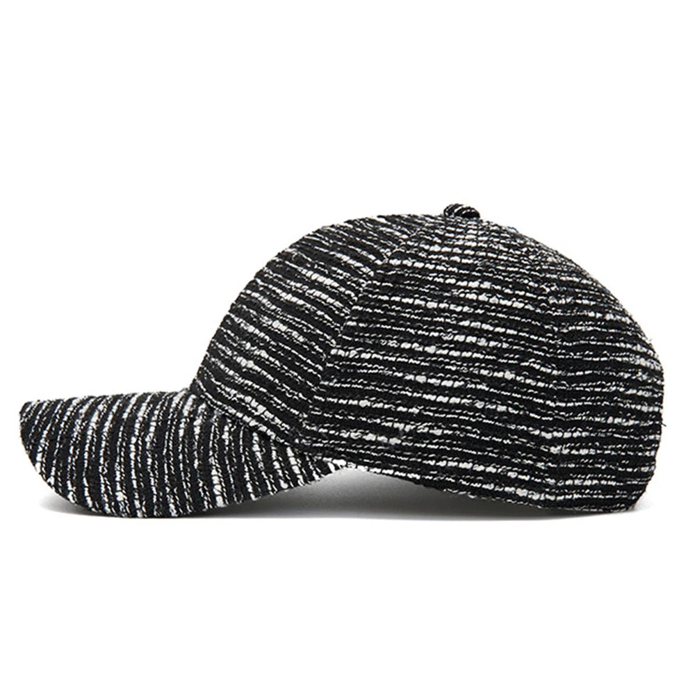 FS Fashion – czarna i biała czapka baseballowa w paski dla mężczyzn, czapka damska w stylu koreańskim na co dzień, letnia czapka typu streetwear, czapka typu trucker, Gorra Hombre