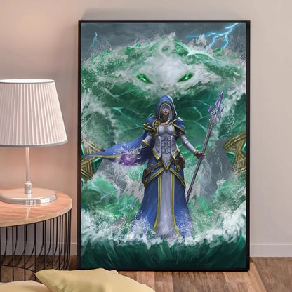 Poster za igru World of Warcraft, kvalitetni otisci i plakati, HD kvaliteta, zidna umjetnost, studija, kućni dekor