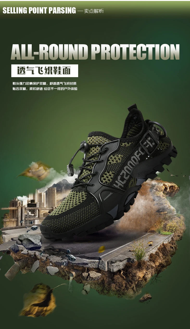 New men's outdoor leisure hiking shoes women's beach shoes wading shoes couples quick-drying rock climbing sneakers size 36-47