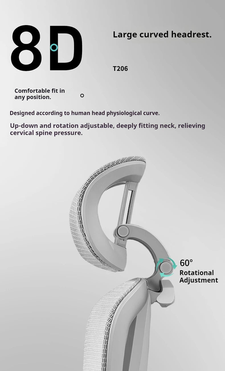Ergonomic Gaming Chair 8D Headrest 3D Lumbar Support 9D Armrest 145° Recline for Office Computer Chair with Breathable Mesh