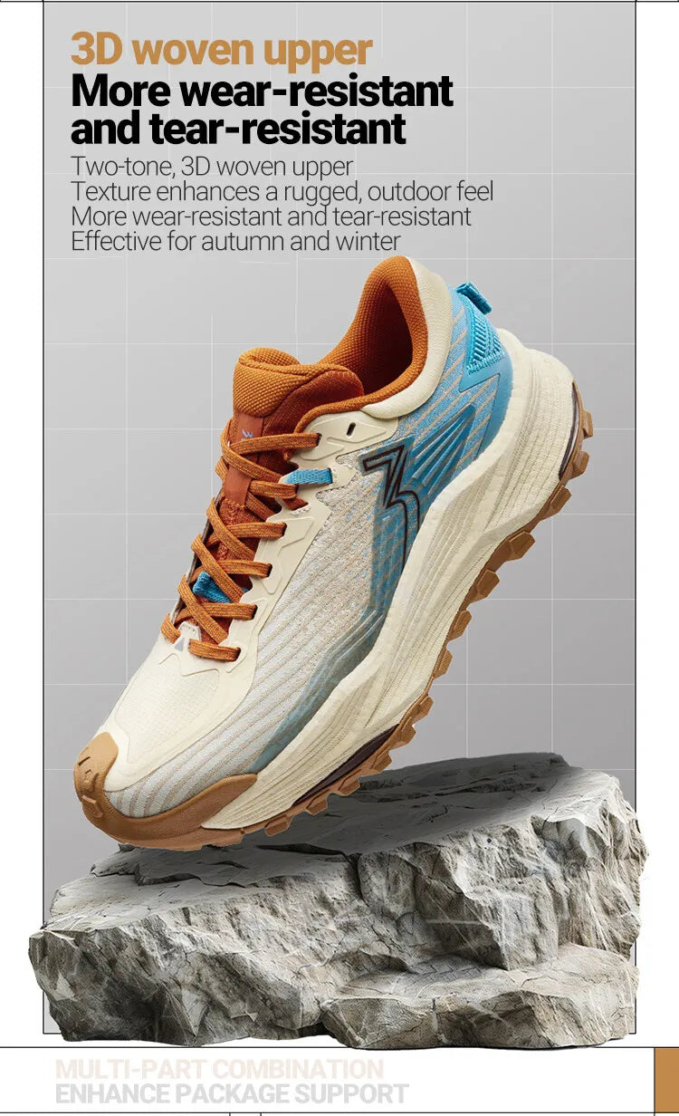361 Degrees WUXIA 2 Running Shoes, Light Breathable Cushioning, Non-Slip Soft Outdoor Hiking Versatile Sneakers Male 672542201