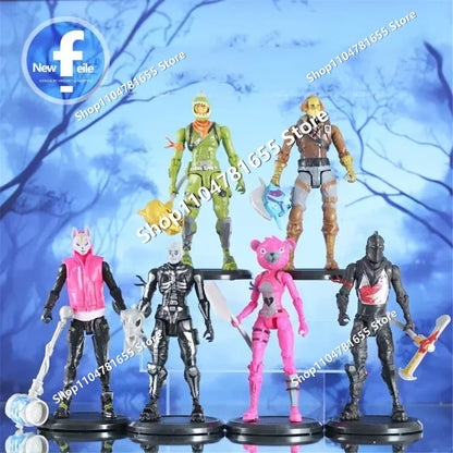 8-teiliges Set 10cm Fortnite-Spielzeug-Actionfiguren, Modell Game Battle Royale, coole Spielzeugpuppen für Kinder und Jungen, spaßiges Geburtstags- und Weihnachtsgeschenk