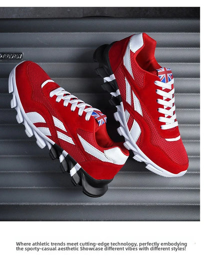 men's and women's running shoes breathable casual sneakers anti-slip vibration comfortable walking shoes 38-46