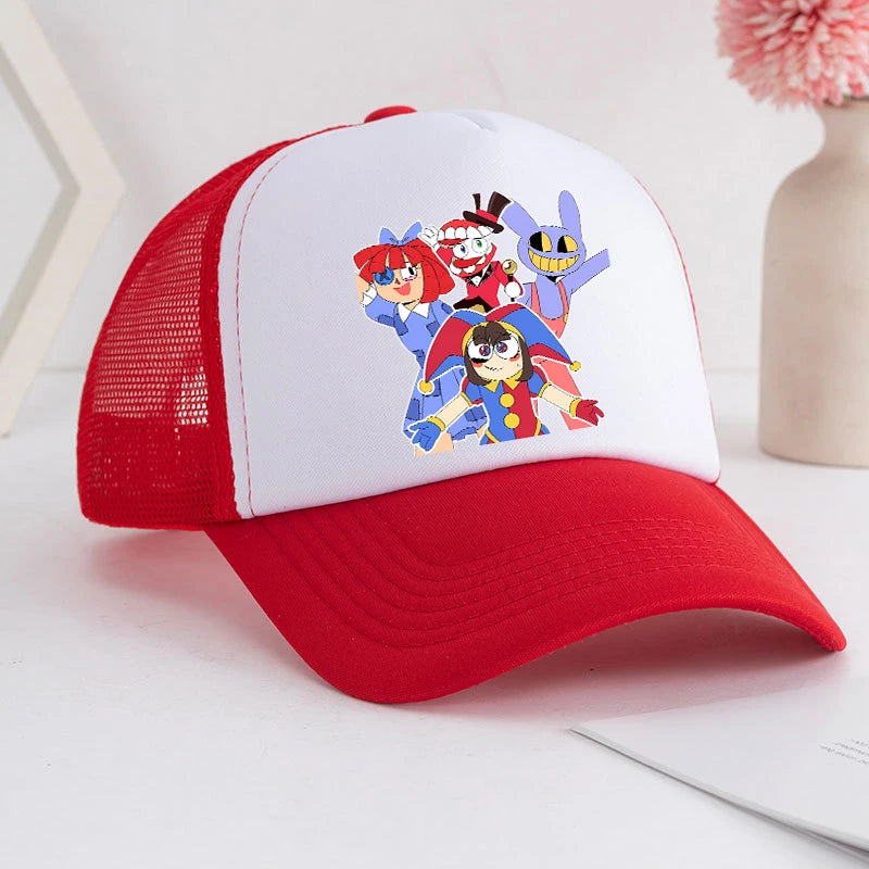 Cartoon The Amazing Digital Circus Baseball Cap for Adult Anime Printed Student Summer Athleisure Adjustable Cute Sun Hat Gift
