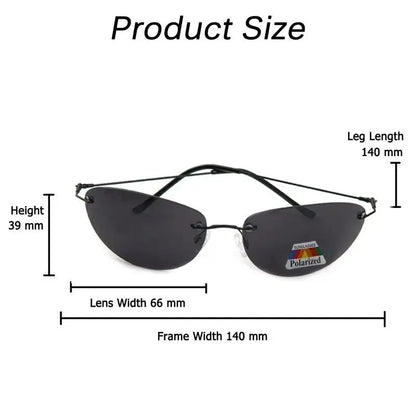Cool The Matrix Neo Style Polarized Titanium Sunglasses Ultralight Rimless Men Driving Brand Design Sun Glasses Oculos De So