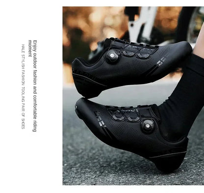Scarpe da ciclismo unisex per bici da strada, da uomo, da racing, autobloccanti, sneaker da velocità per bicicletta da donna, tacchette SPD, calzature da ciclismo su strada