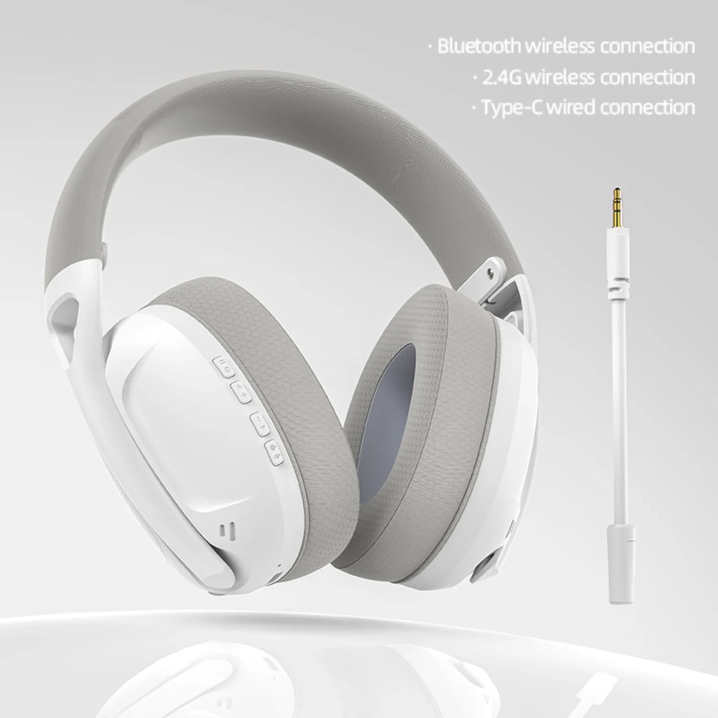 SMAILWOLF L80 Bluetooth wireless three-mode gaming headset, lightweight 185g plug-in microphone e-sports gaming headset