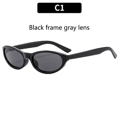 BOYSEEN Men's Hip Hop Style Sunglasses Narrow Frame Orange Eyewear UV400 Travel Beach Sunglasses U400