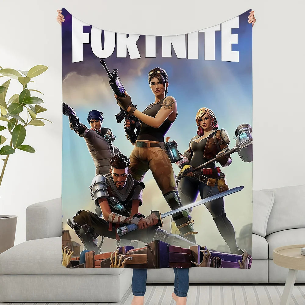 Blanket Throw Super Cozy Plush Living F-FORTNITES-ES Game Room Sofa Couch Childish Birthday Gifts