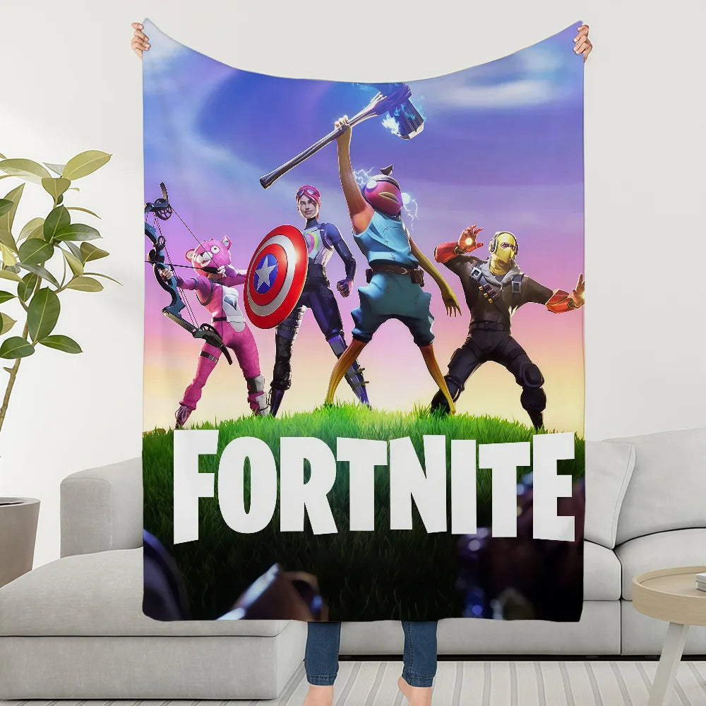 Blanket Throw Super Cozy Plush Living F-FORTNITES-ES Game Room Sofa Couch Childish Birthday Gifts