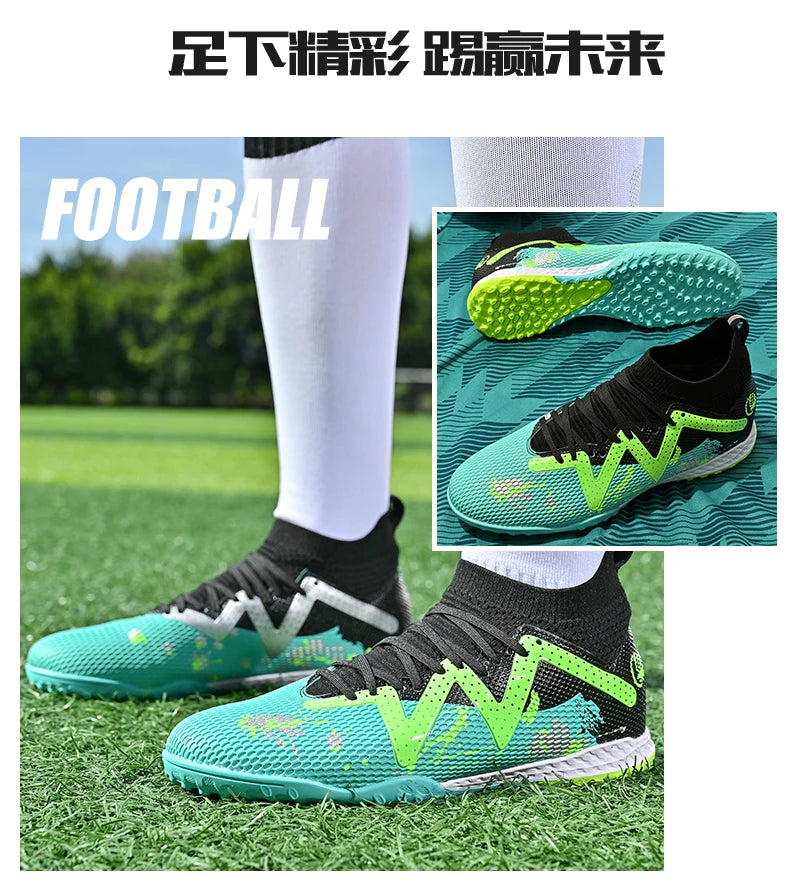 Men's New TF Football Boots Society Professional Comfortable Top Quality Male Soccer Shoes Adult Casual Ultralight Football Shoes