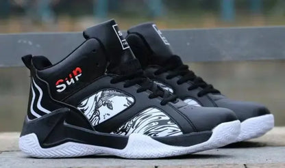 Nouvelles baskets antidérapantes pour hommes, chaussures de basket-ball montantes de luxe confortables, chaussures de course tendance et polyvalentes, chaussures décontractées