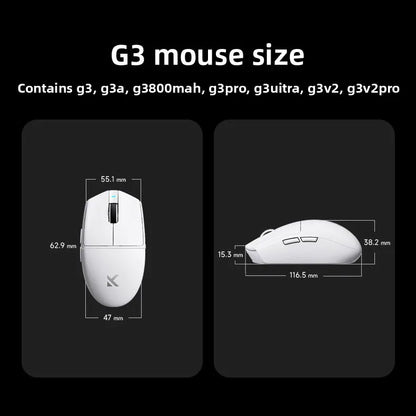 Mouse wireless MCHOSE G3 V2 PRO Bluetooth Tri Mode ergonomico e leggero per laptop, ufficio e gaming, accessori per computer