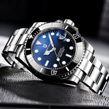 PAGANI DESIGN Men Automatic Mechanical Watch PD1661 8215 Dive Stainless Steel Waterproof Clock Sapphire Reloj Hombre