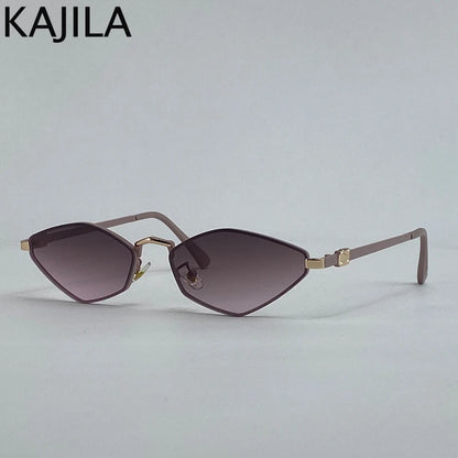 Small Frame Hexagon Punk Sunglasses Women 2026 Luxury Brand Polygon Sun Glasses For Ladies Classic Shades Cat Eye Eyewear