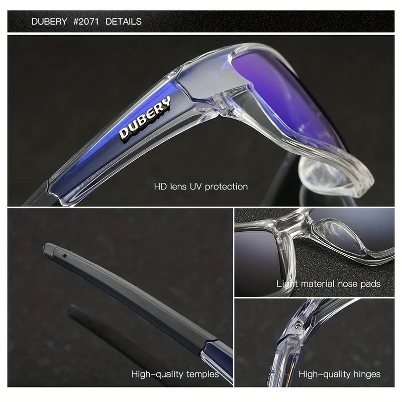DUBERY Polarized UV400 Protection Sunglasses For Men And Women 8 Colors Model 620