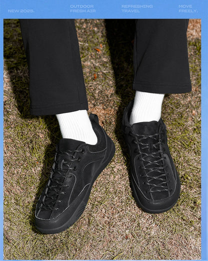 2026 nye brede herresko – minimalistiske barfodssneakers til vandring, zero drop-løbesko, udendørs sneakers med bred tåboks og skridsikker sål