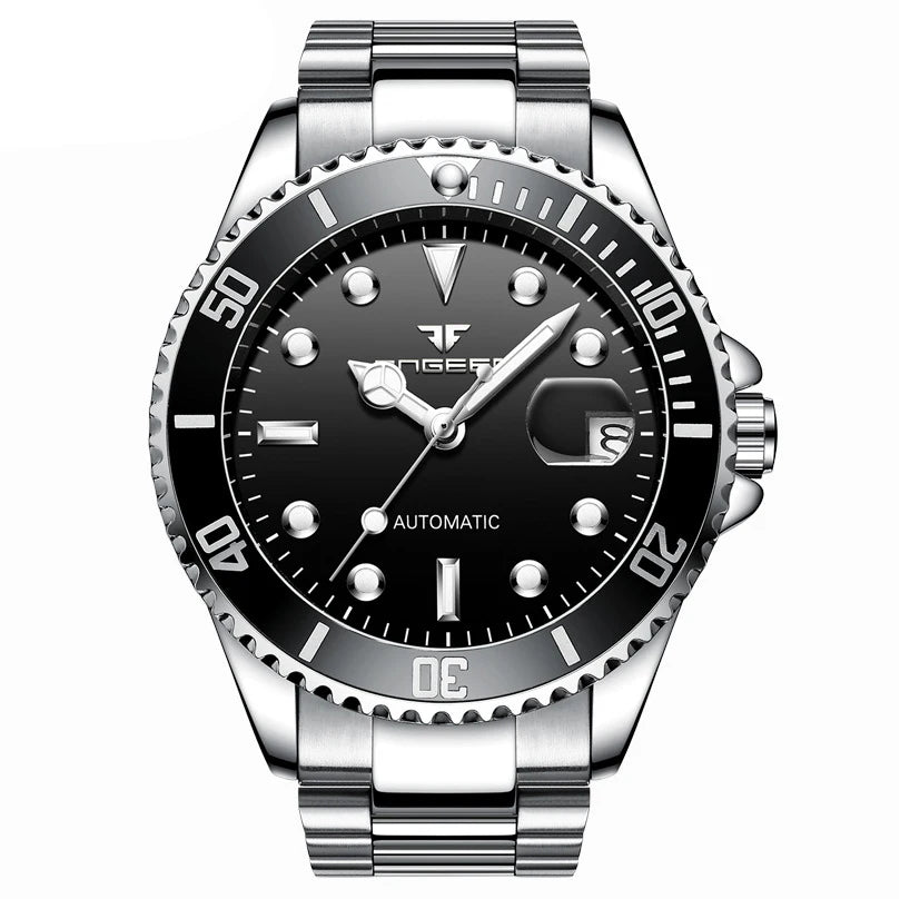 BINBOND mechanical wristwatches for men: luxurious, luminous, water-resistant, automatic, tourbillon, skeleton