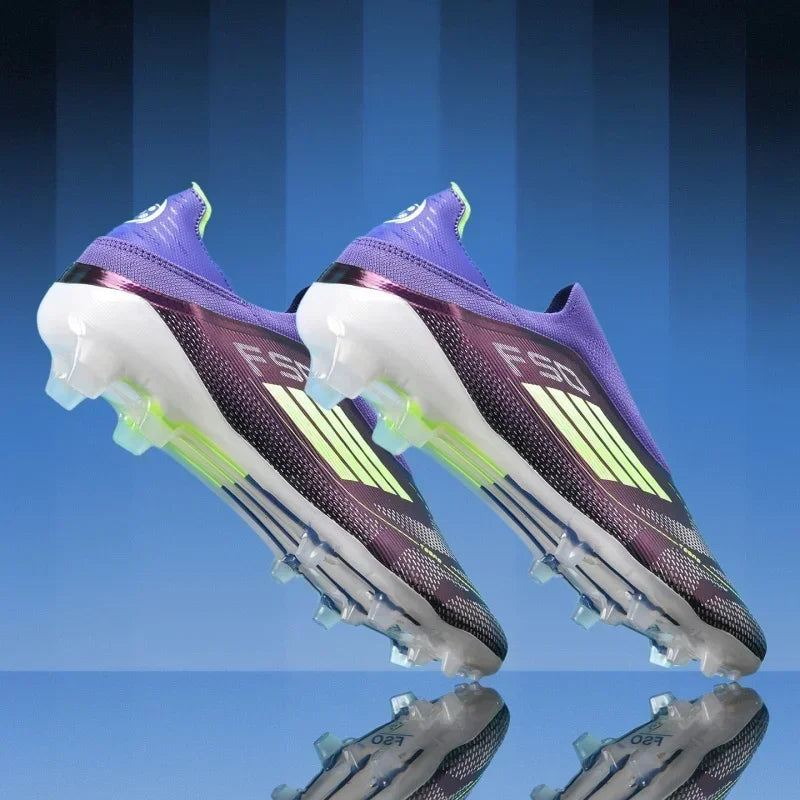 Nouvelles chaussures de football pour hommes, crampons longs antidérapants pour adultes, chaussures de sport pour garçons, crampons d'entraînement en plein air, respirantes et confortables