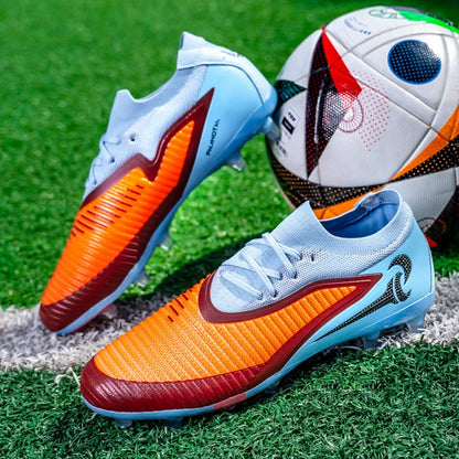 Chaussures de Football pour hommes, crampons de société, bottes professionnelles de terrain de Football en plein air, chaussures d'entraînement sur gazon, baskets à pointes longues