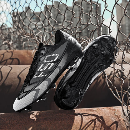 Chaussures de football AG/FG de style nouveau, crampons stables en TPU longs, unisexe, pour terrain de gazon extérieur, matchs et entraînements de football