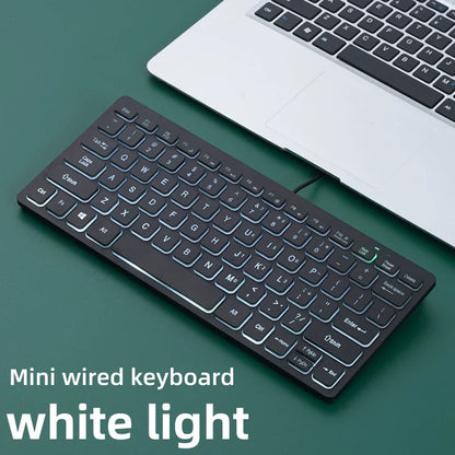 Mini tastiera cablata APAYADO K1000 - Design compatto e portatile, plug-and-play, ideale per laptop/computer, resistente agli schizzi