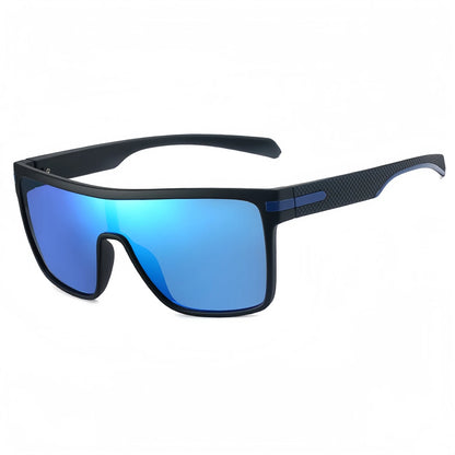 Oversized Square Fashion Sunglasses Monolithic UV400 Lens for Driving Vacation Daily Unisex Retro Shield Classic Elegance