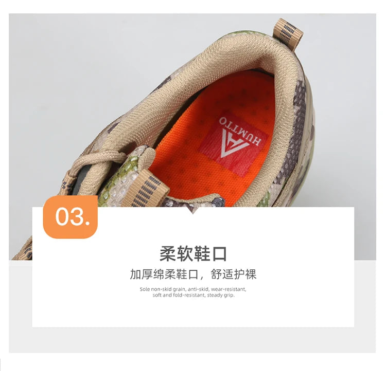 HUMTTO Hiking Shoes Men Breathable Outdoor Sports Climbing Shoes Hunting Shoes Women Trekking Sneakers Ankle Boots Tactical Shoe