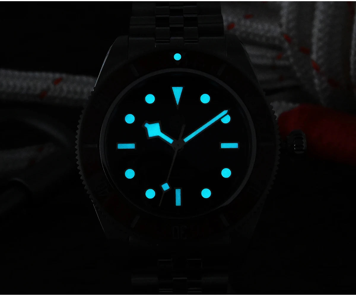 San Martin New 40mm BB Diver Watch Top Brand Classic Mens Watches NH35 Automatic Mechanical Sapphire Waterproof Reloj SN0128
