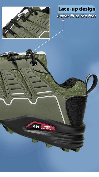 Men’s Lockless Cycling Shoes, Outdoor Mountain Cross-Country Non-Slip Hiking Shoes, Breathable Sports Shoes, Road Cycling Shoes