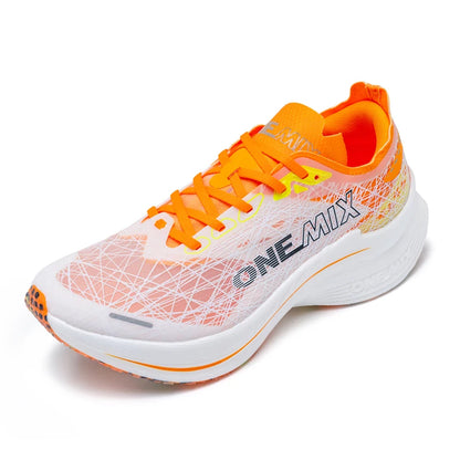 ONEMIX New Nylon Carbon Plate Marathon Running Shoe Pro Tests Stable Support For Shock-Absorbing Ultralight Bounce Sneakers
