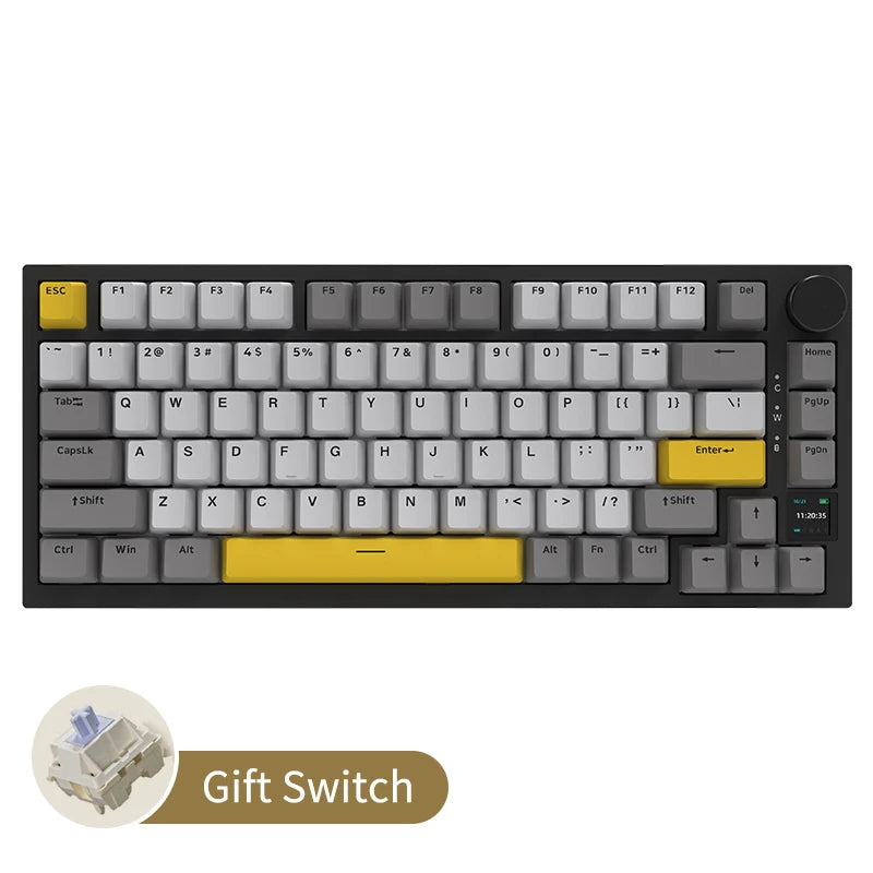 AJAZZ AK820 Rotary Volume Buttons Hot-Swappable Keys For Office AndHome Mechanical Keyboards DIY