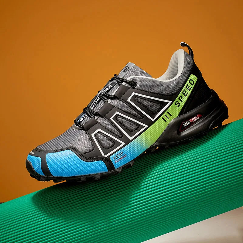 Men’s Lockless Cycling Shoes, Outdoor Mountain Cross-Country Non-Slip Hiking Shoes, Breathable Sports Shoes, Road Cycling Shoes