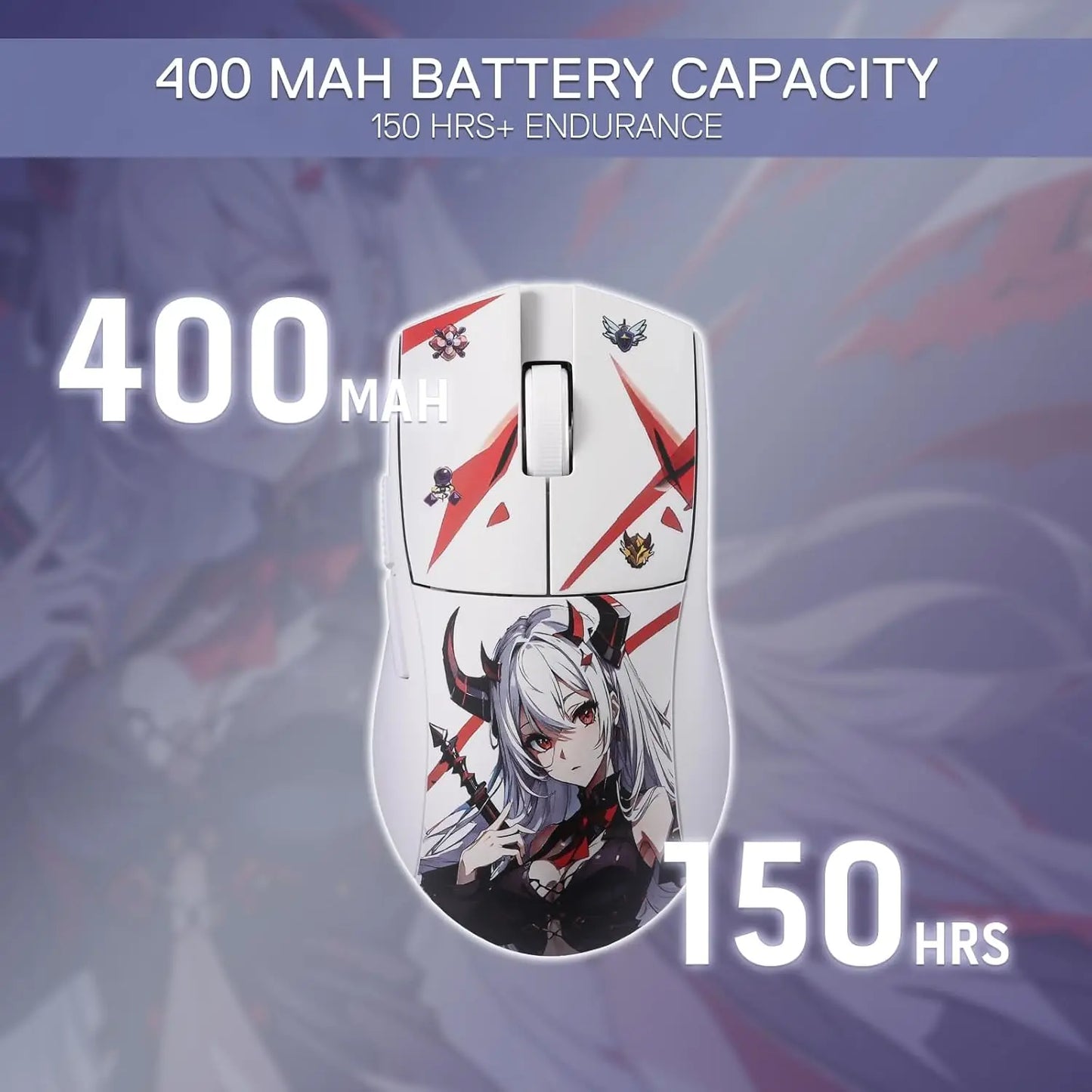 Ratón gaming Redragon M916AK PRO 3-Mode Anime ultraligero de 42G, 26K DPI y botones totalmente programables