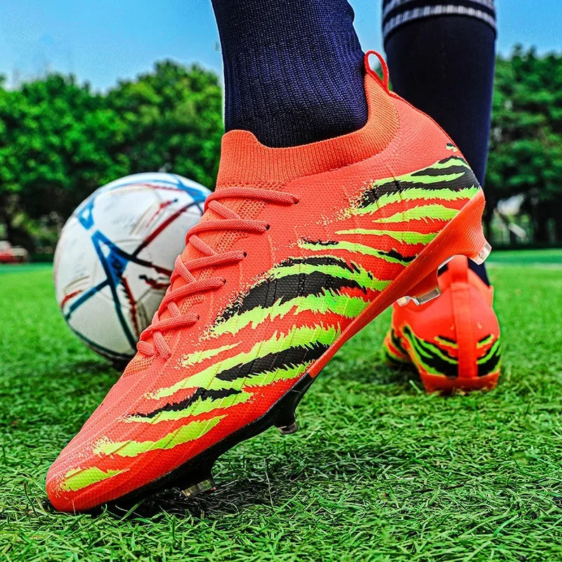 Neue Fußballschuhe für Herren, ultraleichte rutschfeste Outdoor-Sportschuhe für Erwachsene, Unisex-Fußballschuhe für Spiele, bequeme hochwertige Stollenschuhe für Rasen