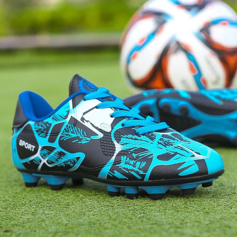 Chaussures de football pour hommes et enfants, crampons, ultra-légères, antidérapantes, pour terrain gazonné, chaussures de football professionnelles pour adultes, chaussures d'entraînement pour garçons, livraison direc