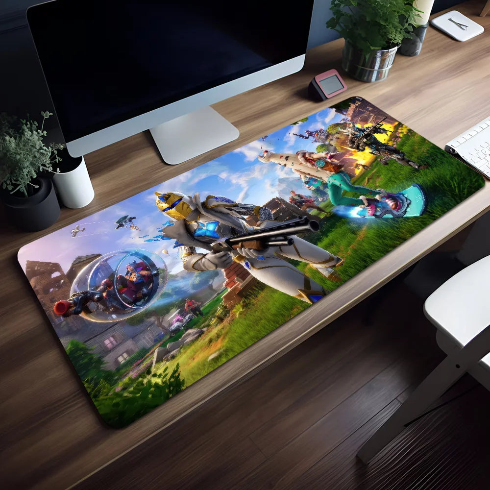 Mouse Pad Non-slip Game Lockedge Office Student Gaming Survival Thickened Large Writing F-FORTNITE Shooting Cushion MousePad