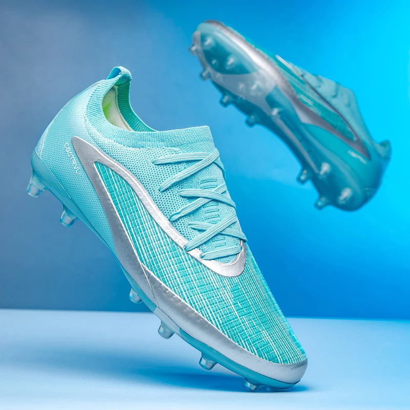 New Men Football Boots Non Slip Soccer Shoes Sport Outdoor Cleats Breathable Adult Long Spikes Training Boys Match Comfortable