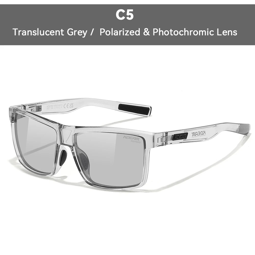KDEAM Oversized Men's Sunglasses Polarized TR90 Big Size Sun Glasses Width 160mm Protective Case Included KD0737 MAX