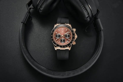 Nuevo original PAGANI DESIGN PD-1664 reloj de pulsera de lujo para hombre con movimiento de cuarzo japonés VK63, cristal de zafiro, cronógrafo impermeable dorado